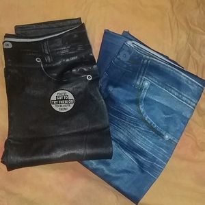 2 Pair of Genie denim Jeggings   2X